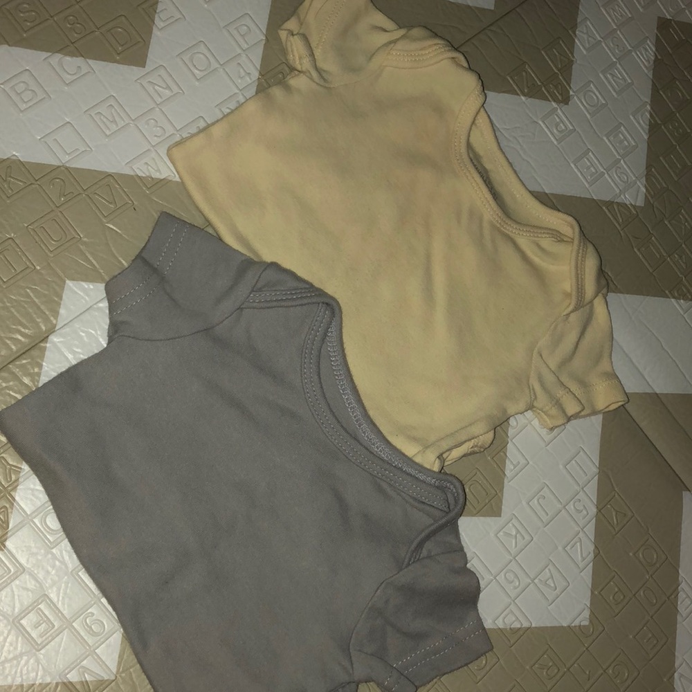 2 solid bodysuits